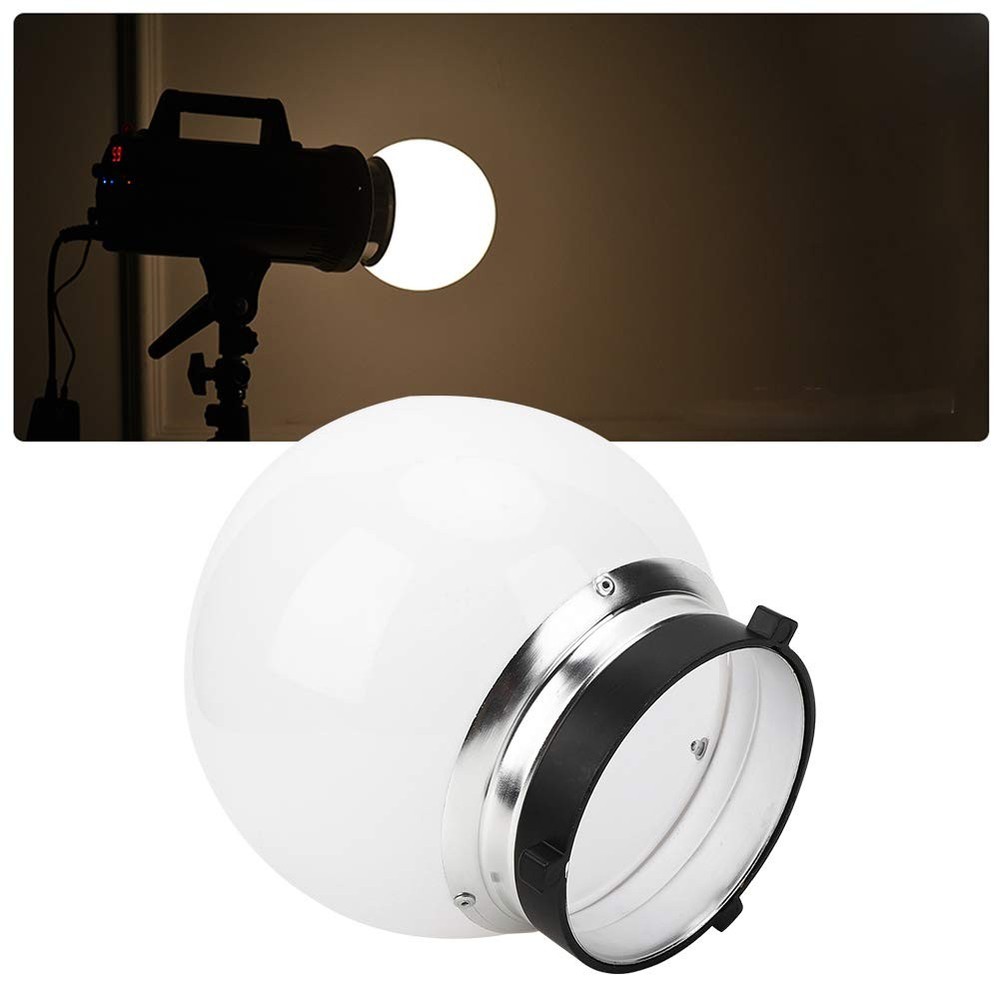 15cm Translucent Spherical Diffuser Soft Light Ball for Bowens Mount Photogra...
