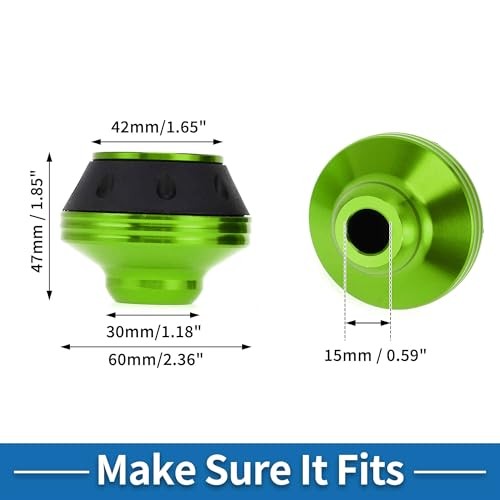 Motorcycle Front Fork Frame Sliders Falling Protection Wheel Crash Green