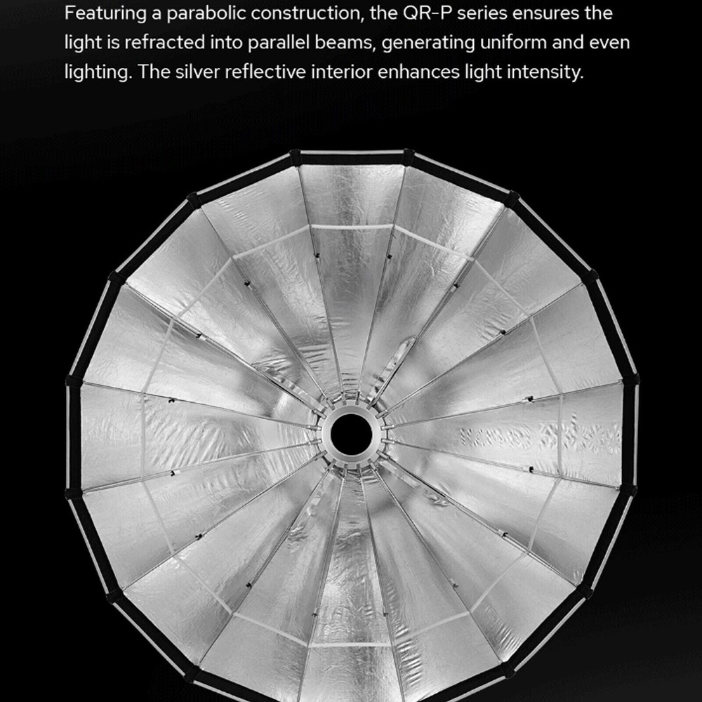 Godox QR-P90T 90cm Parabolic Softbox Quick Release Light Diffuser+Honeycomb Grid