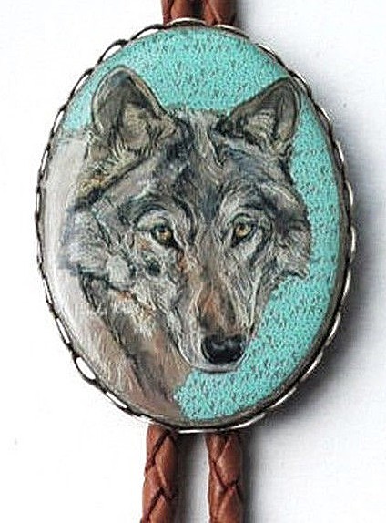 Wolf Classic Western Bolo Tie