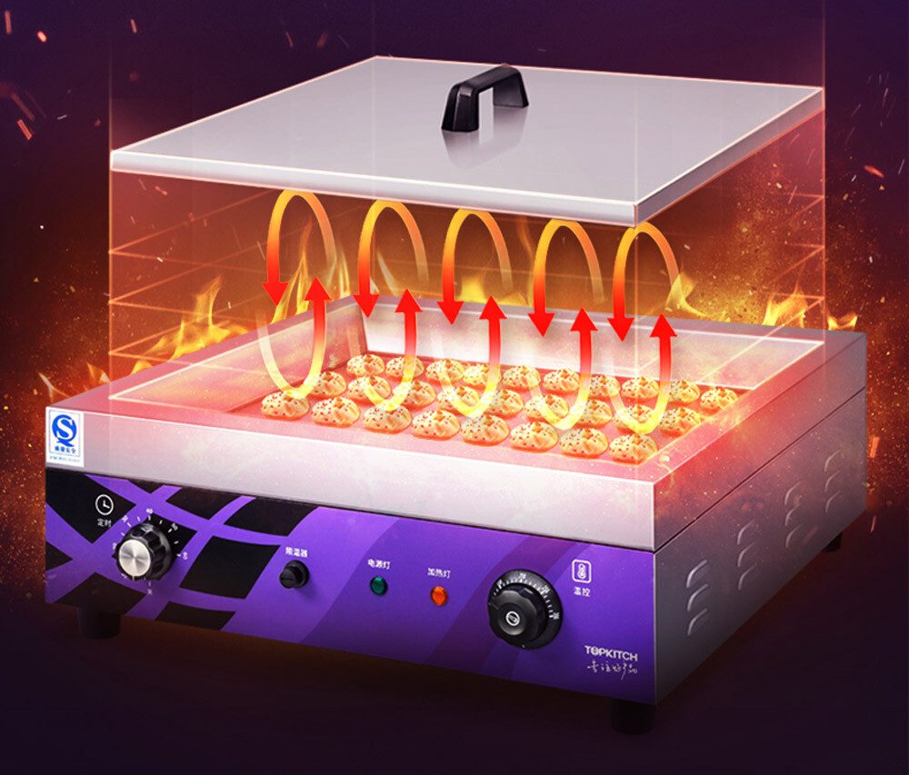 220V Multifunction Dumpling Fryer Electrical Gyoza Grilling Machine with Timer