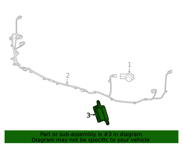 Genuine GM Parking Aid Control Module 84013513
