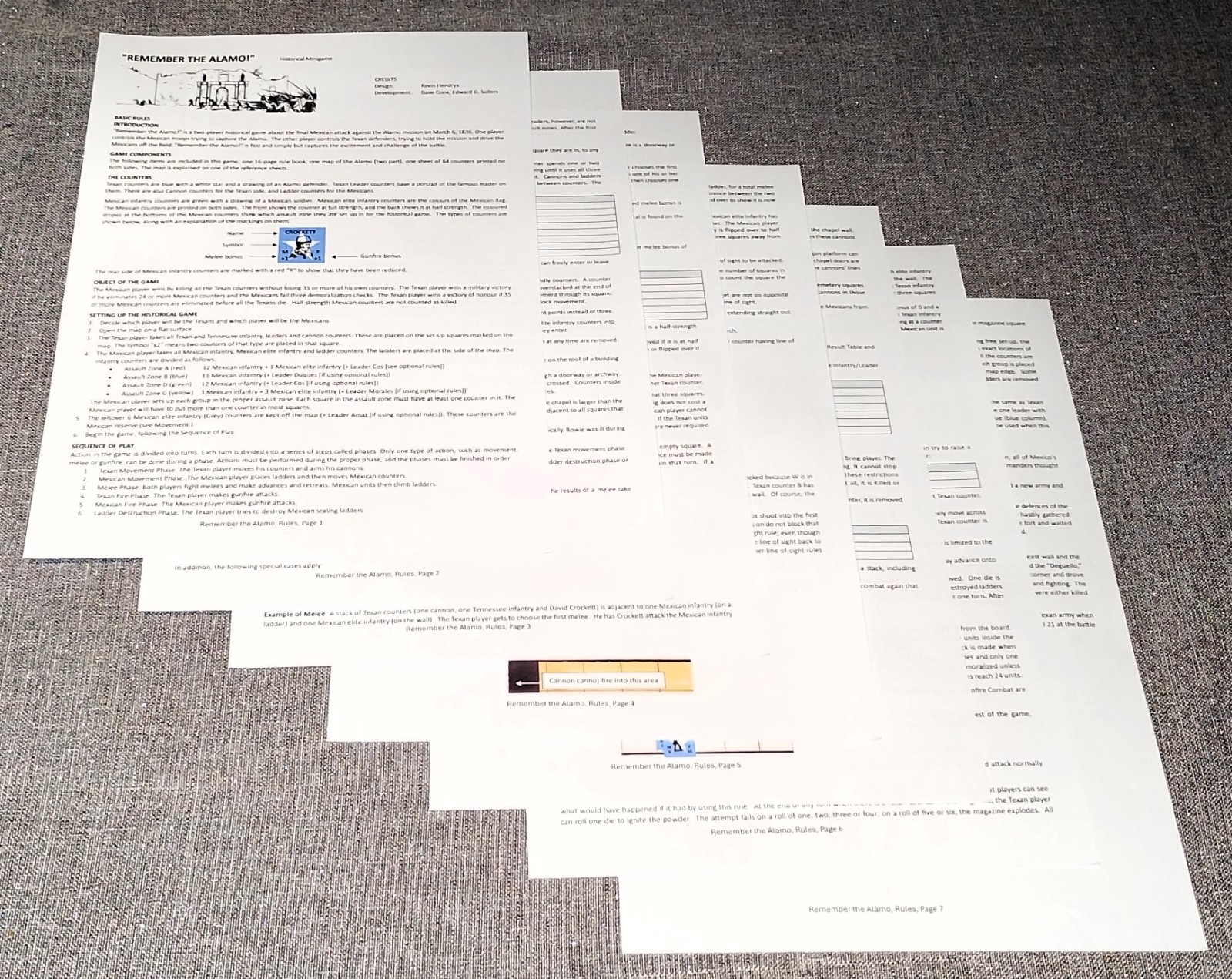 *NEW* Remember the Alamo!, 89 counters, A3 map, 1 quick ref, 7 pages of rules