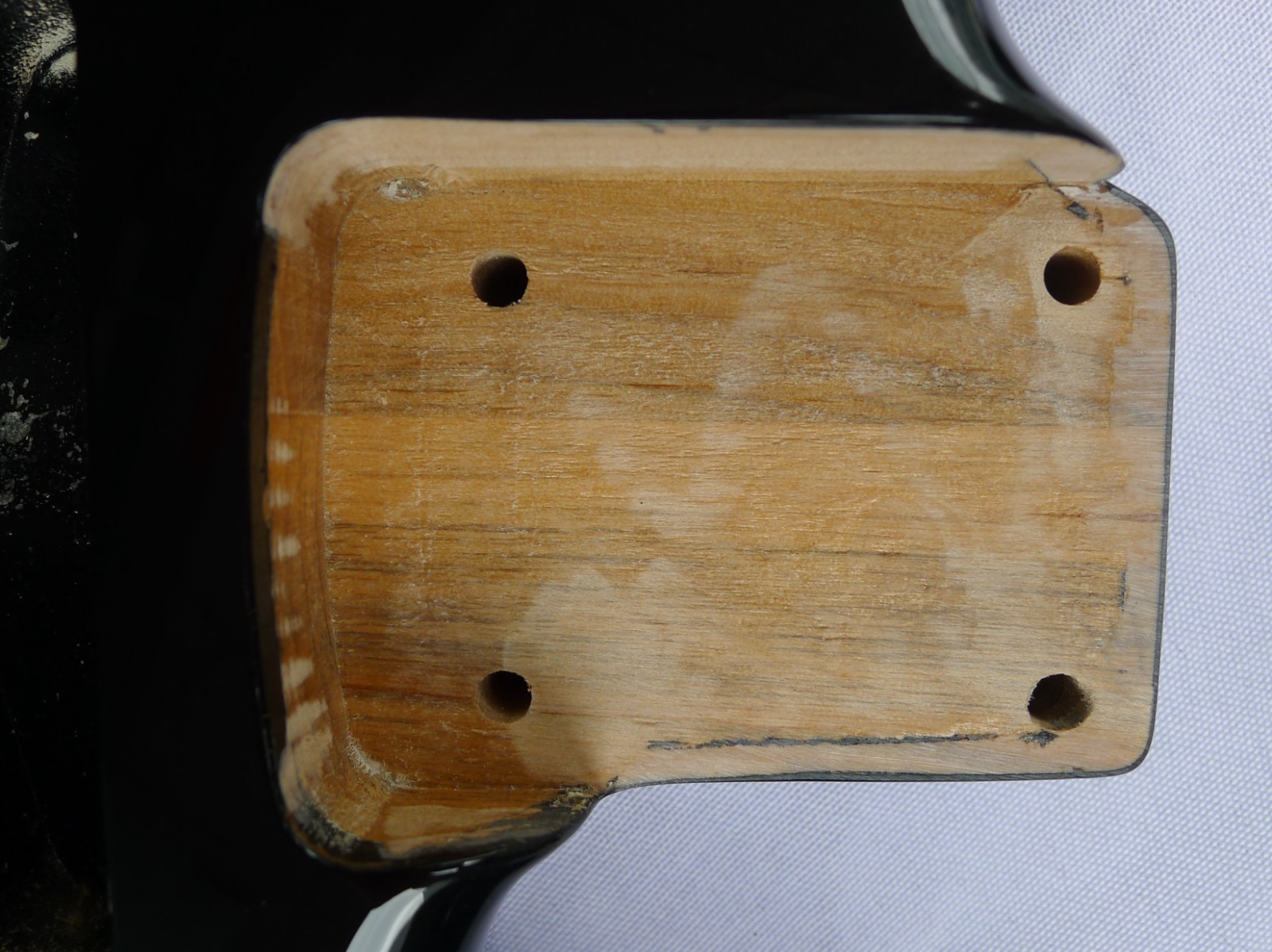 Hardtail Strat Stratcaster Body, 3 pcs North American Alder Black ≦ 4.6Lbs