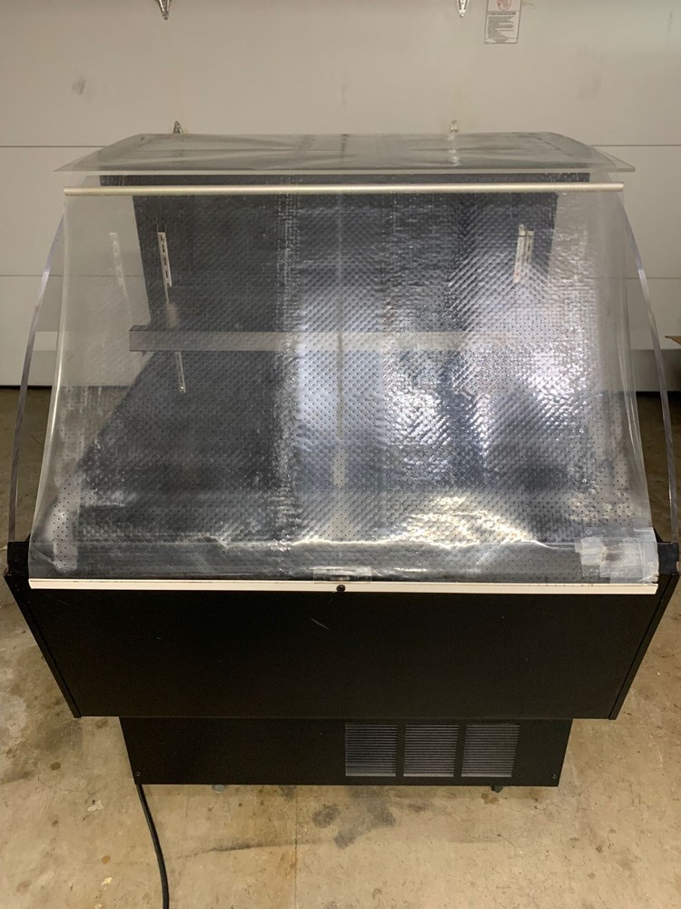 34 by 34 by 46 inch self-serve refrigerator merchandiser