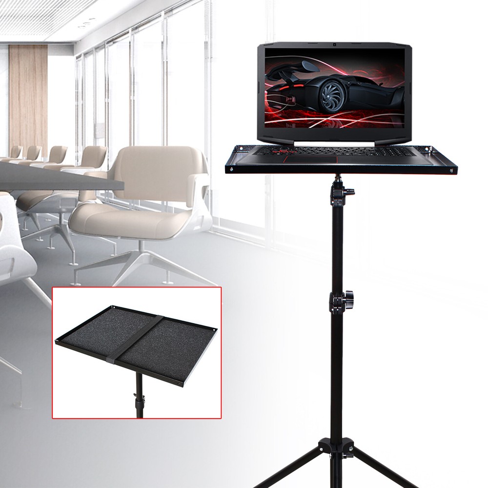 Angle &Height Adjustable 69-190cm Laptop Desk Over Sofa Bed Notebook Table Stand
