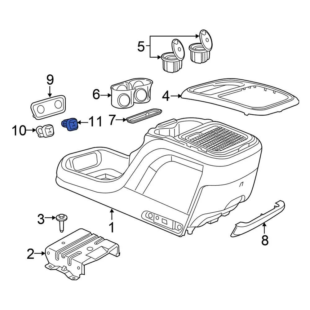 Chrysler 68229847AB Front Audio Auxiliary Jack