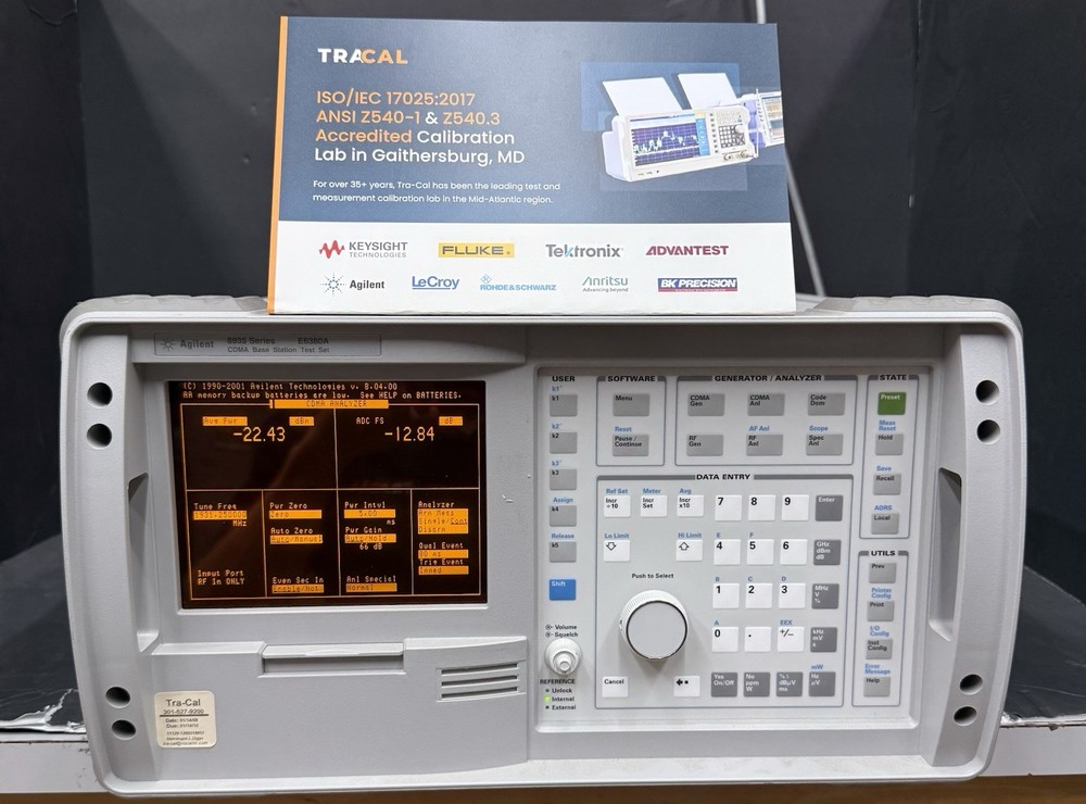 Agilent 8935/E6380A CDMA Base Station Test Set