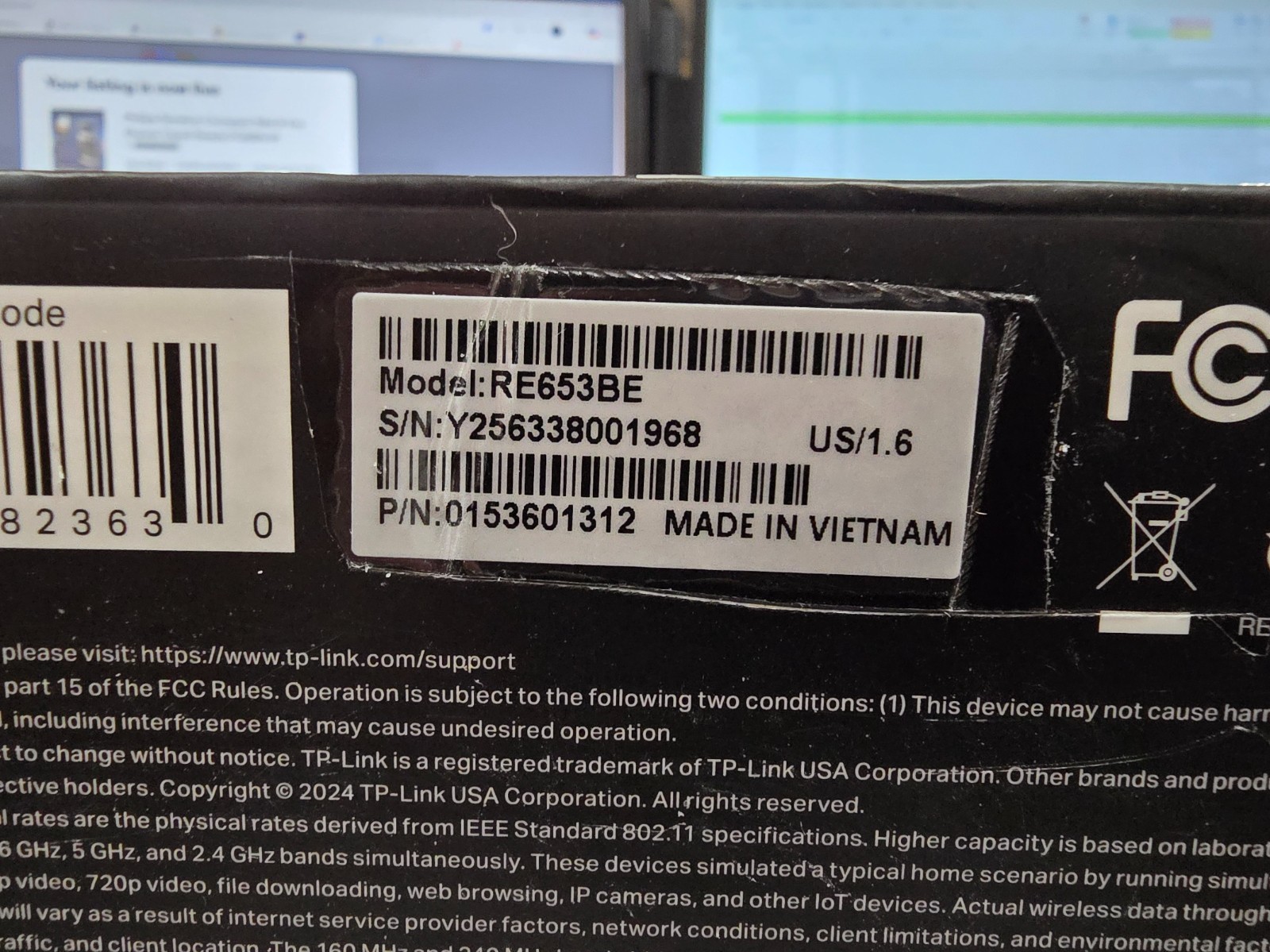 TP-Link BE10000 Wi-Fi 7 Range Extender RE653BE | 10 Gbps Tri-Band