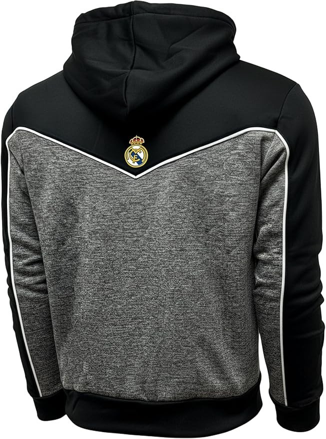 Icon Sports Real Madrid Full Zip Hoodie Official Licensed Polyester