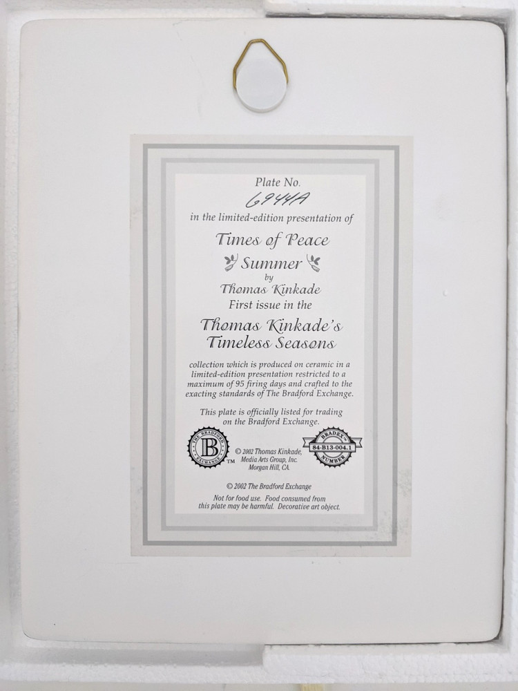 ✨Thomas Kinkade Stained Glass Clock with Complete Set Changeable Seasons