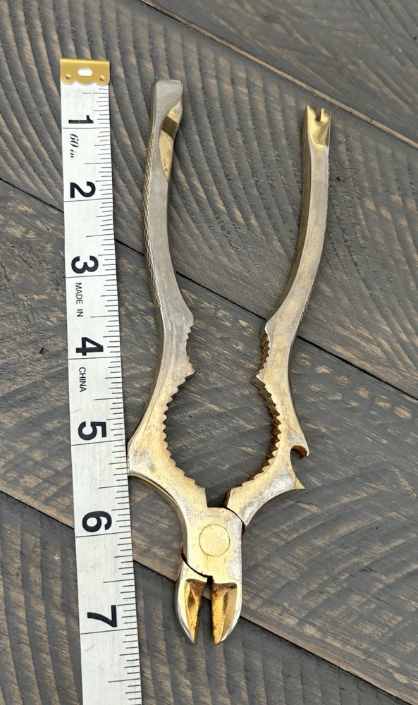 VTG Multi-Purpose Kitchen Tool Nutcracker Bottle Opener Wire Cutter• Estate Find