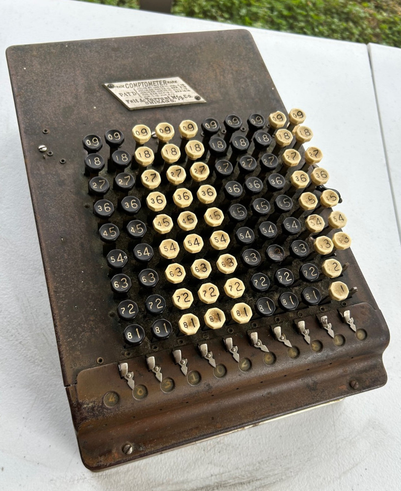 VINTAGE COMPTOMETER BY FELT & TARRANT MFG / chicago