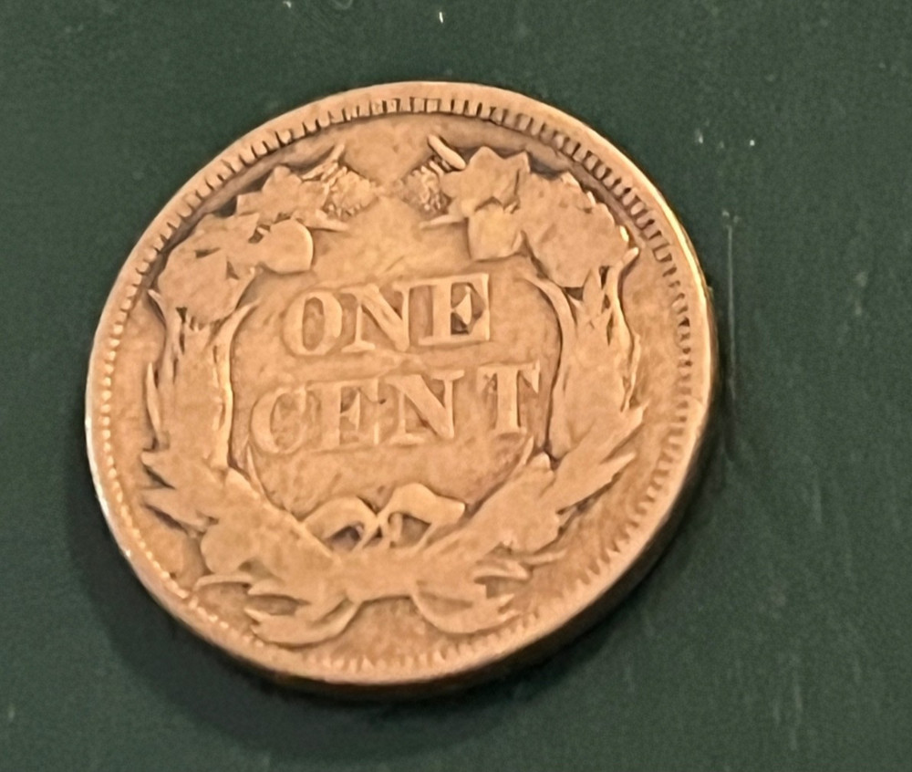 1857 Flying Eagle cent VG, nice coin !
