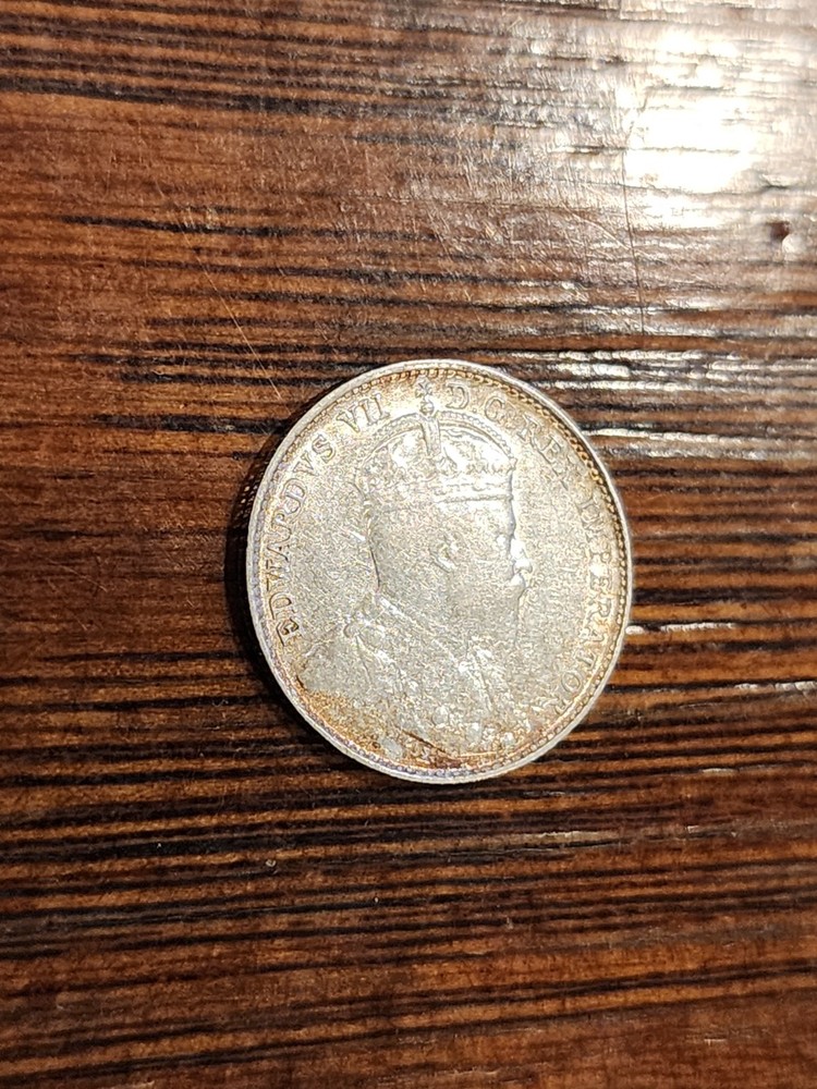 1905 Canada 5 Cents Silver Coin