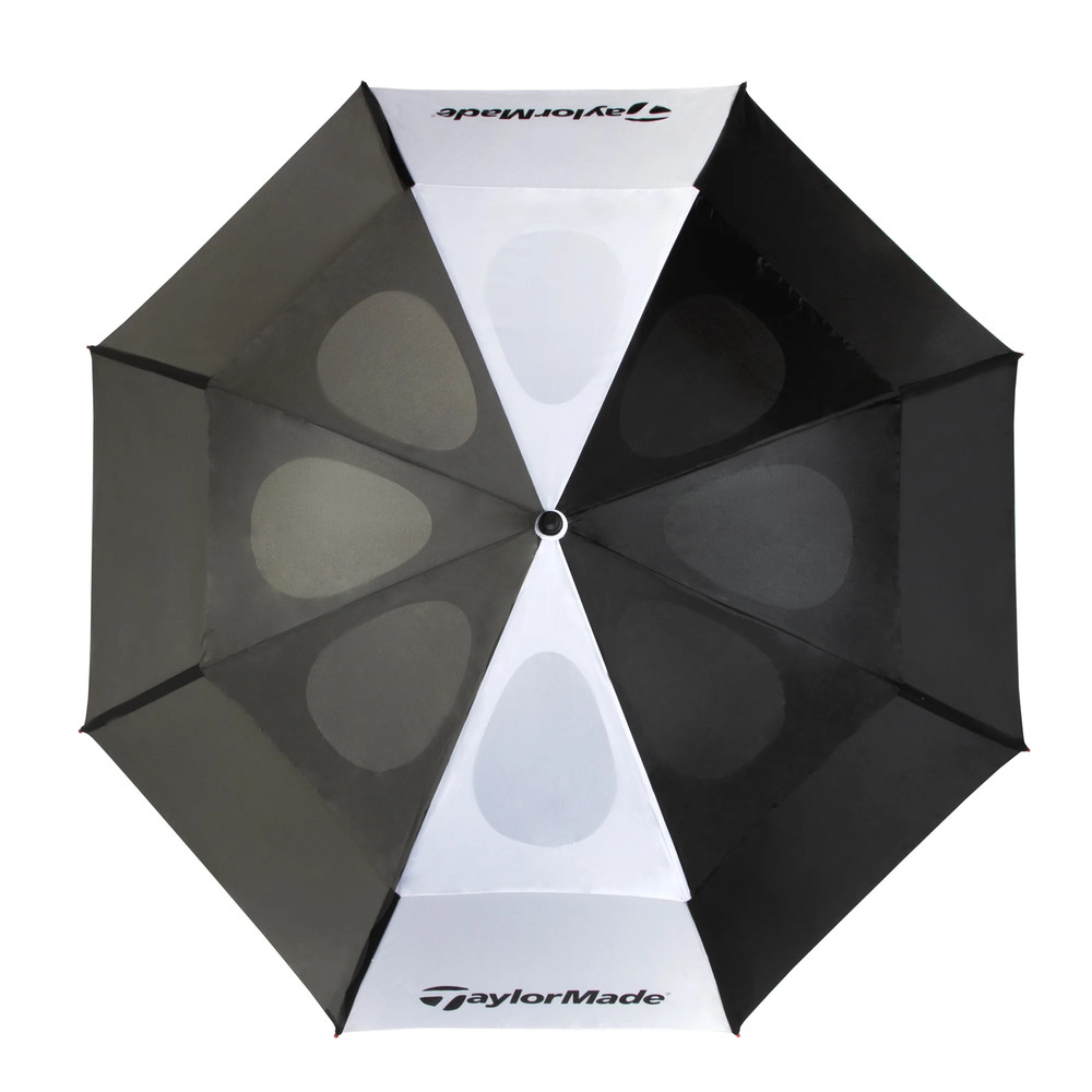 68-Inch Auto Open Vented Golf Umbrella, Black/White