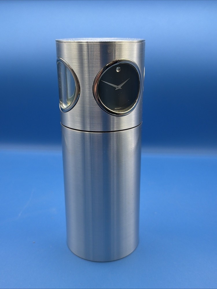 Movado Desk Clock, Thermometer and Hygrometer