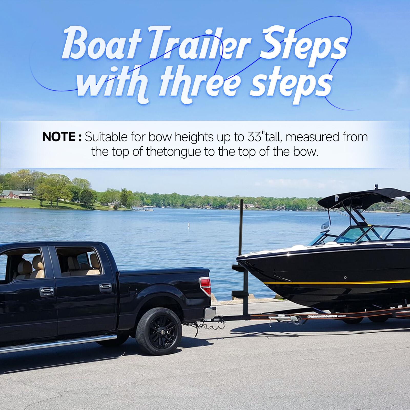 For Universal High Quality Boat Step Combo 3 Step Boat Trailer Steps Brand New