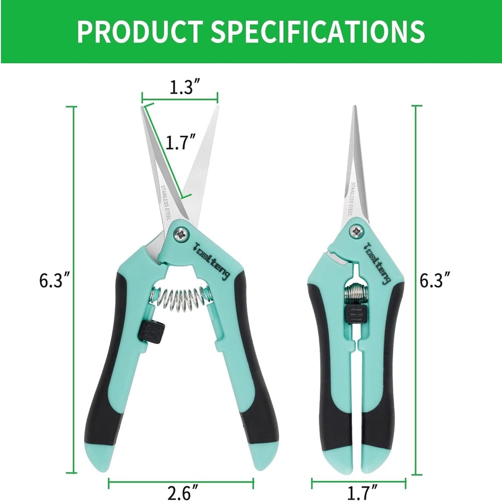 2 Pack- Bud Trimming Scissors STAINLESS Titanium Coated PRUNING TRIMMING HARVEST