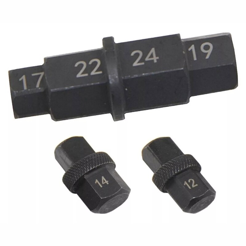 6 Sizes for Tire Removal Hex Axle Socket Adapter Tool for Motorcycle Front Wheel