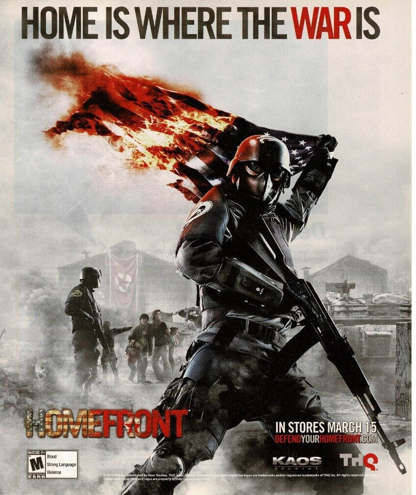2011 Homefront Video Game Vintage Print Ad