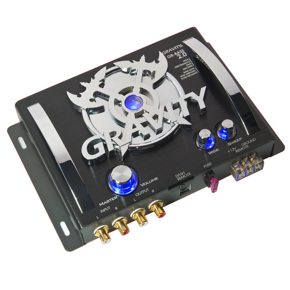 Gravity Pro Car Audio Digital Bass Machine Processor w/ Driver Bass Epicenter