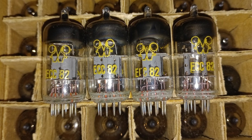 4 x RFT ECC82 12AU7 Tubes