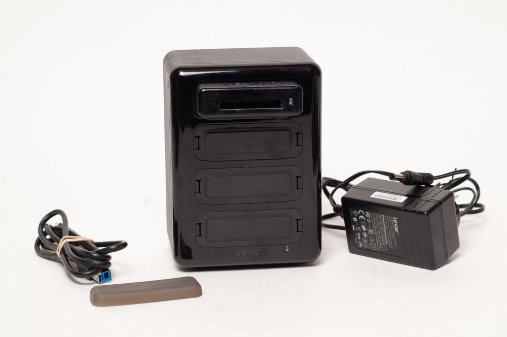 Exc Lexar Prof Workflow HR1 Hub USB 3.0 with CFR1 compact flash reader tested