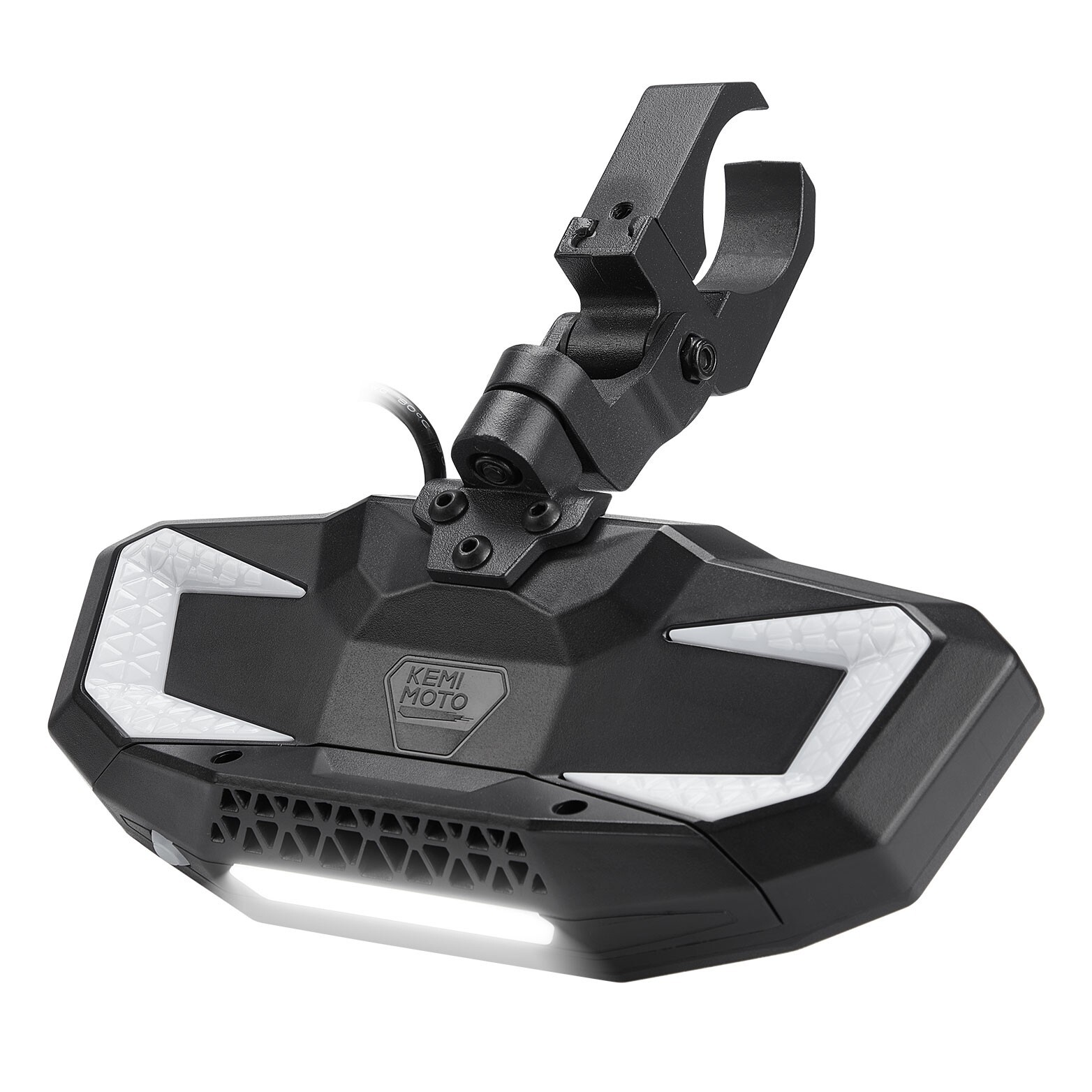 1.65"-2" UTV Rear View Center Mirror w/LED Light For Polaris RZR S 570/900/1000