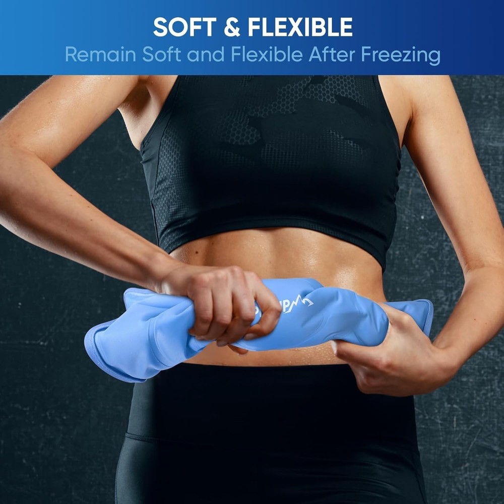 Extra Large Gel Flexible Back Ice for Injuries Reusable Multi Sizes Cold Pack