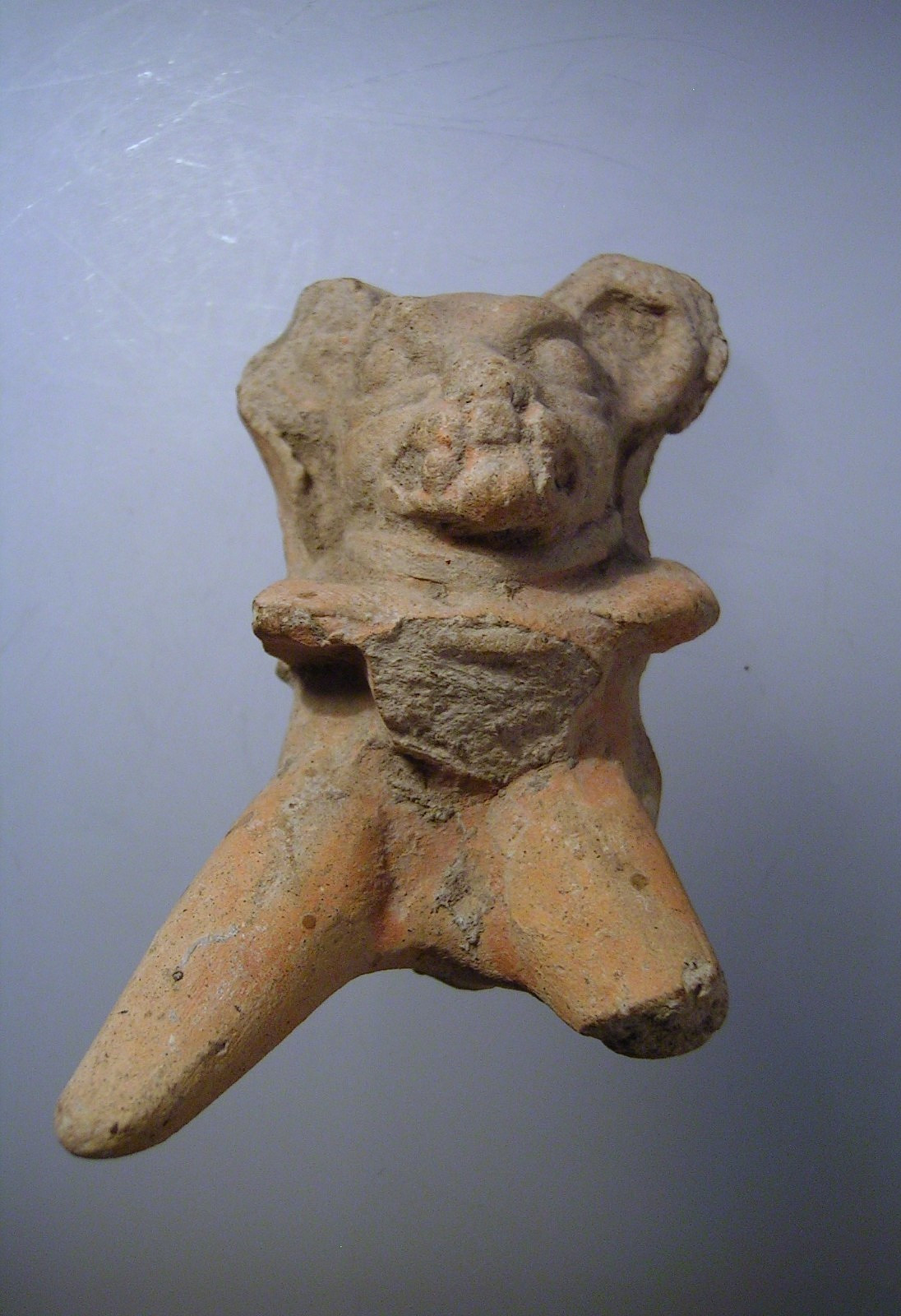 Pre Columbian Mayan Jaguar Pottery Fragment