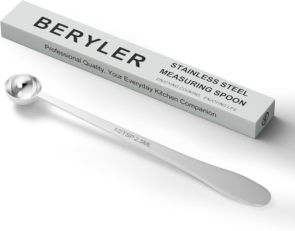 1/2 Teaspoon Single Measuring Spoon, Extra-long Handle Indivi Measure