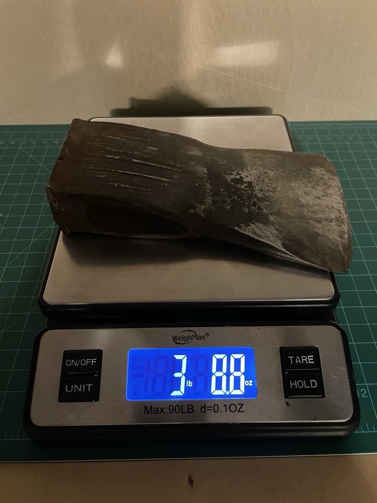 VTG Unmarked 3lb 9oz SIDE RIDGED! Ax | Nice