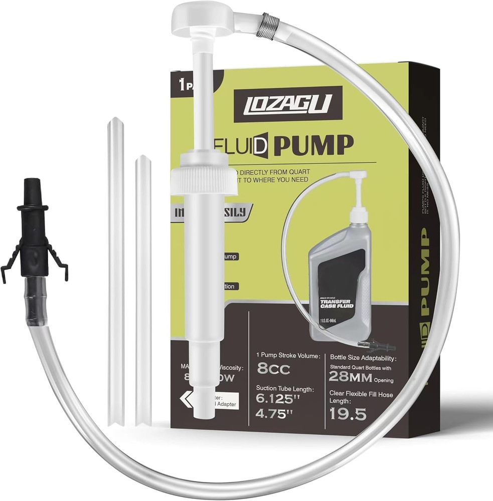 Fluid Pump for Standard Quart Bottles - 8cc Per Pump Stroke 1Pack-28mm