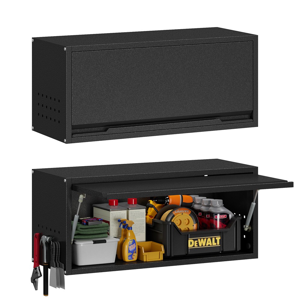 Metal Storage System, 8-Pcs Workshop Cabinet Set for Organizing Garage/Tools Box