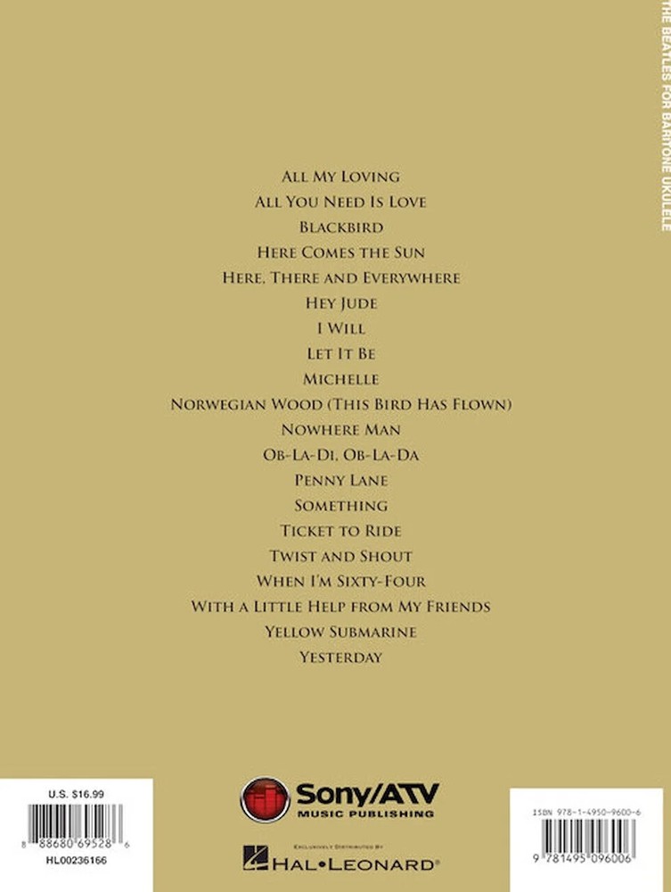 The Beatles - for Baritone Ukulele