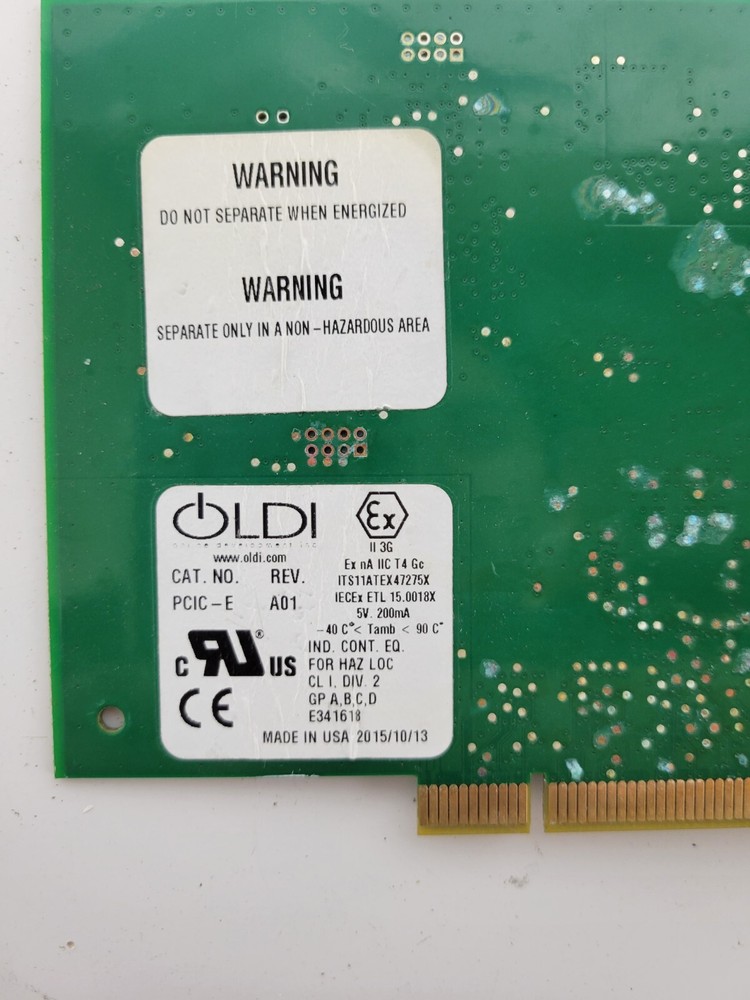Oldi CAT. No PCIC-E REV A01 PCIC-E Controller Interface Card - AS IS -untested