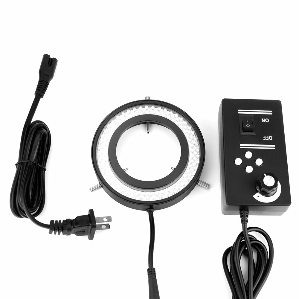 144 LED Ring Light Four Zones Adjustable Stereo Microscope Source Illuminator