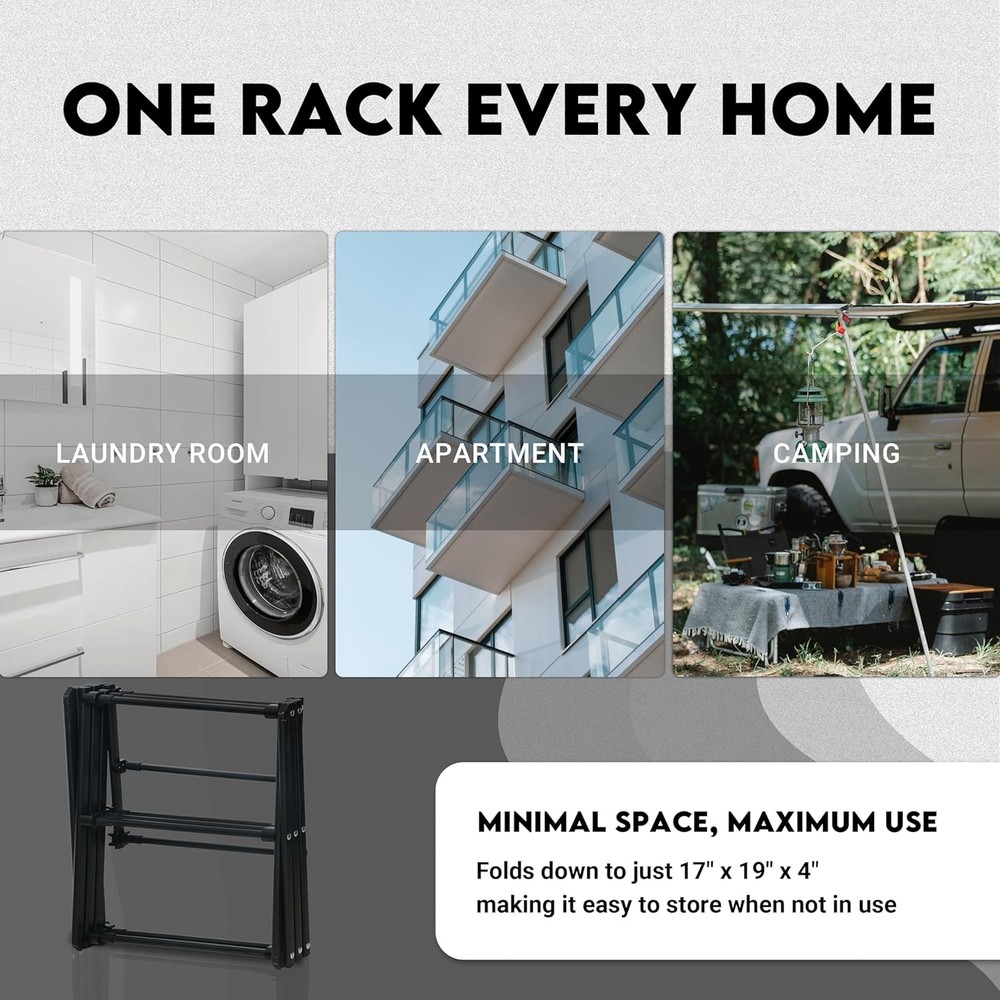 Small Foldable Portable Clothes Drying Rack