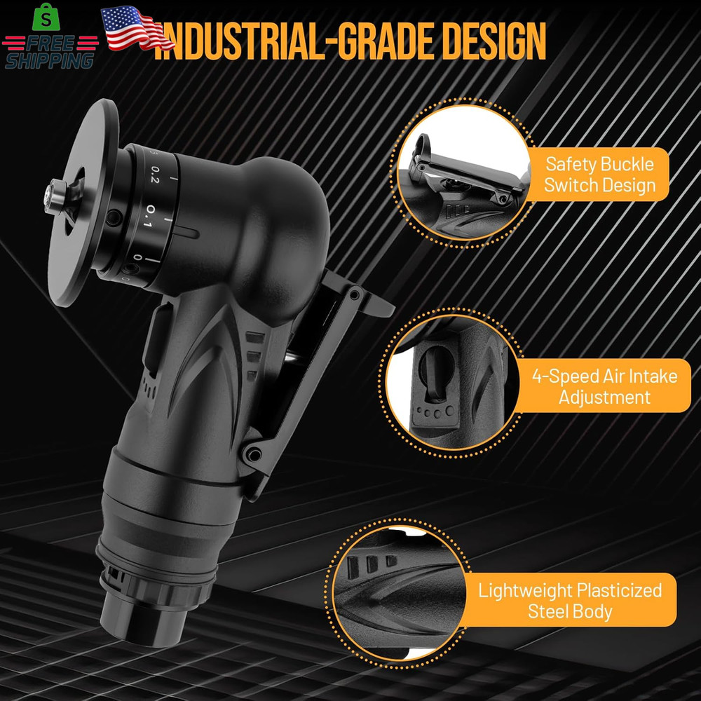 Pneumatic Chamfering Tool, Chamfer Tool with 6 C-Angle & 6 R-Angle Blades, Upgra