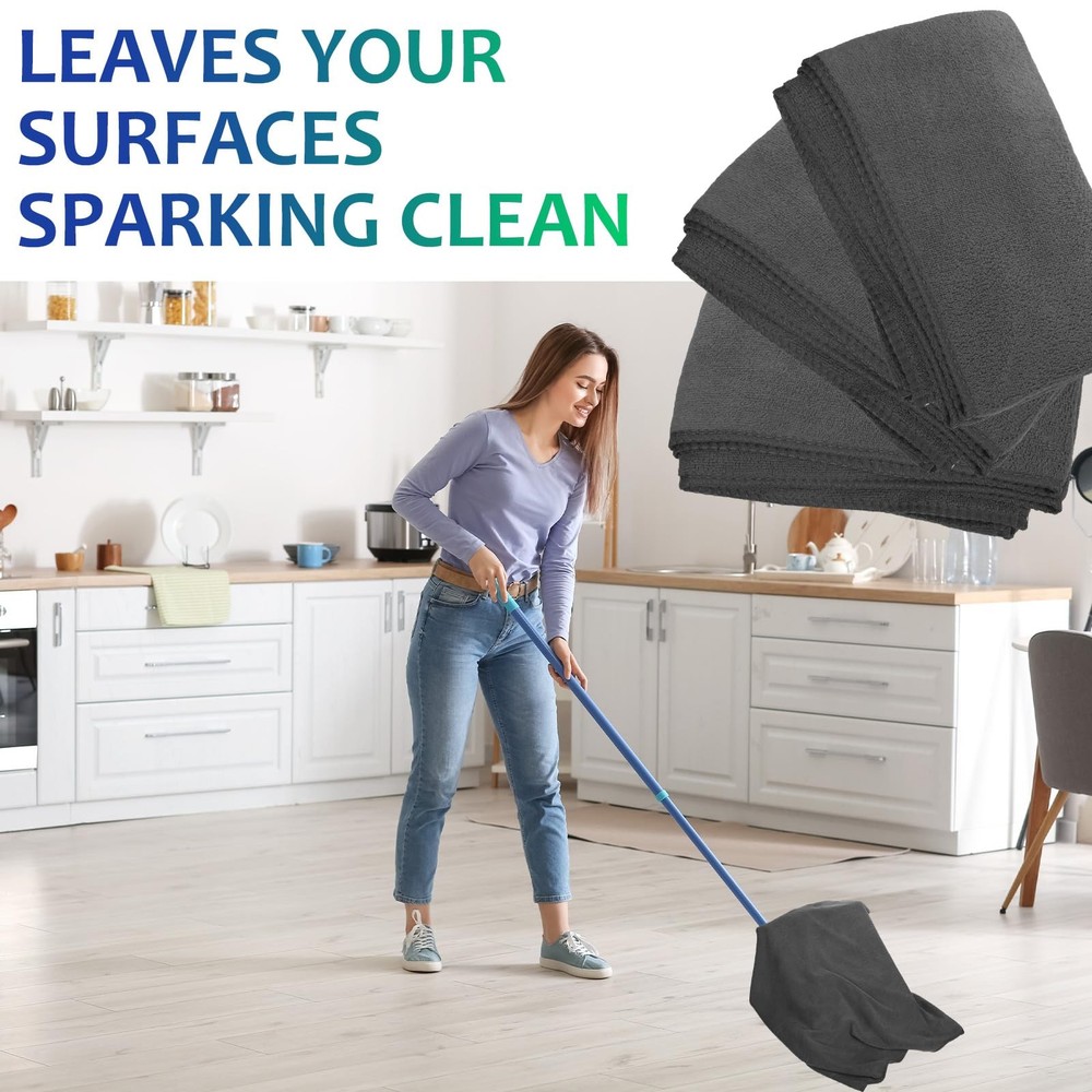 3 Pcs Extra Large Microfiber Cleaning Cloth 30" x 20" Washable Reusable Micro...