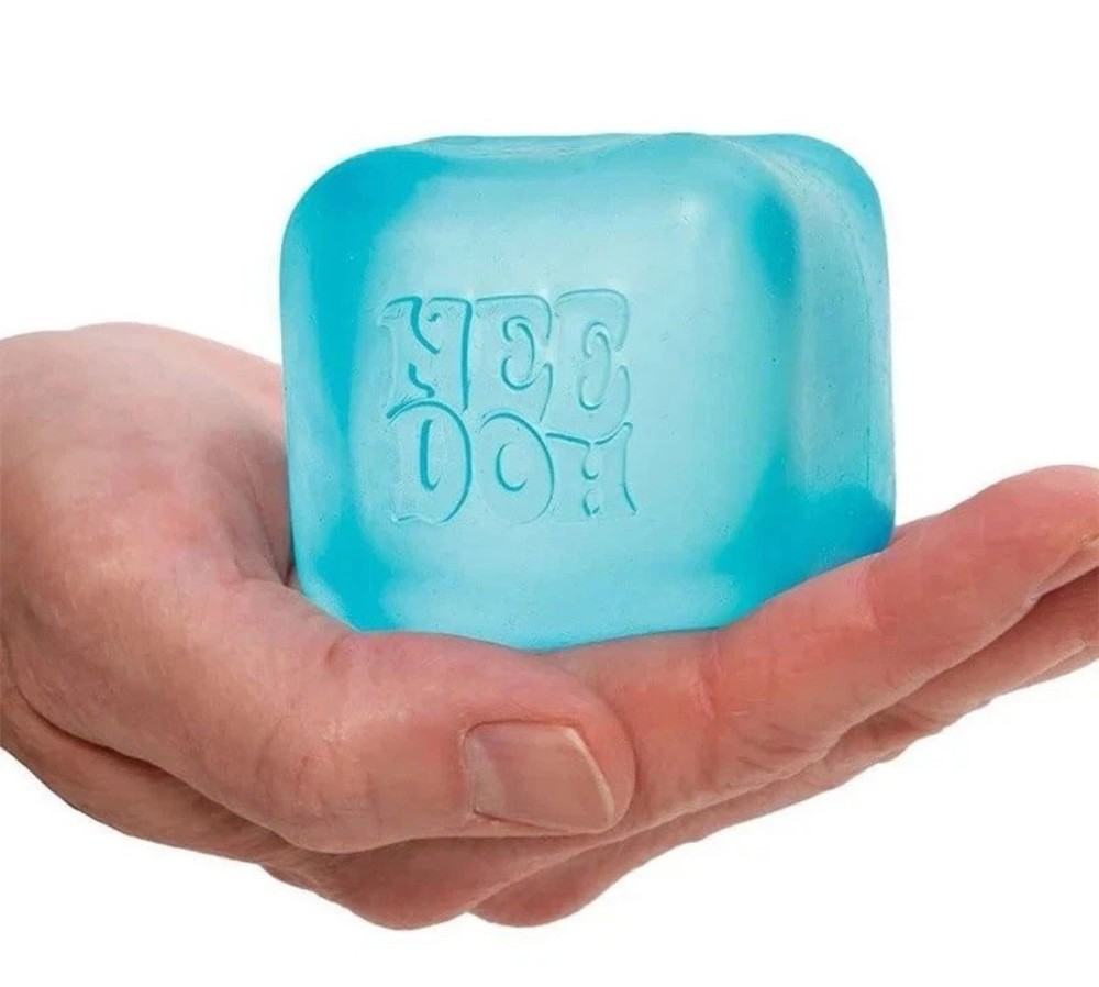 Nee Doh Nice Cube - Super Solid Squish! (Blue) - Brand New/Factory Sealed! CE