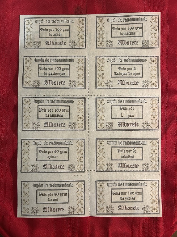 WW2/WWII German Coupon Sheet