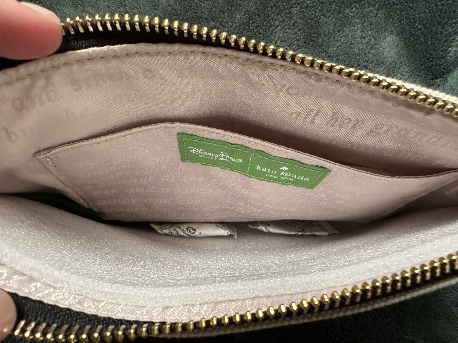 RARE Kate Spade Disney Parks "Imagination Has No Age" Canvas Tote + Clutch NWOT