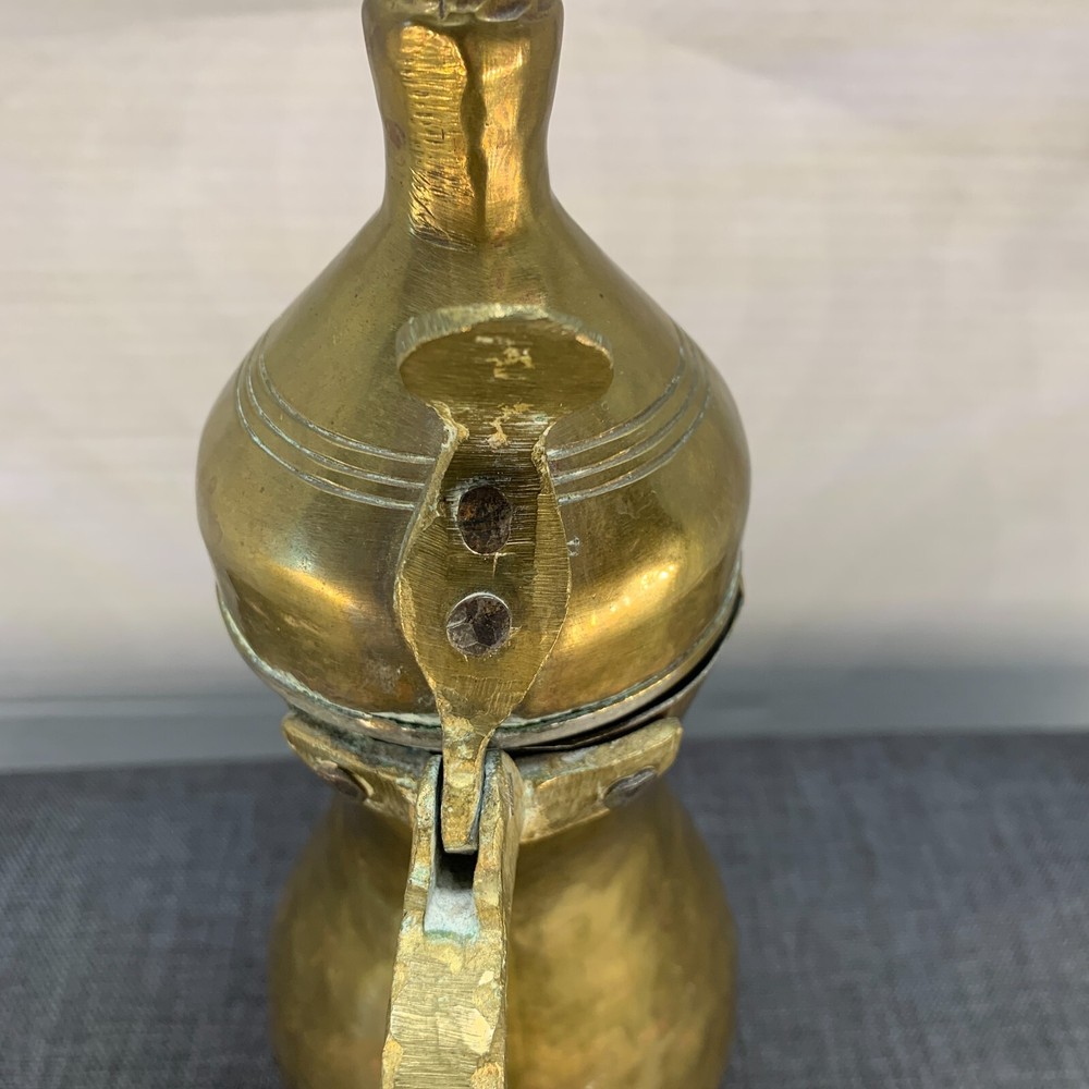 Vintage Brass Dallah Arabic coffee pot