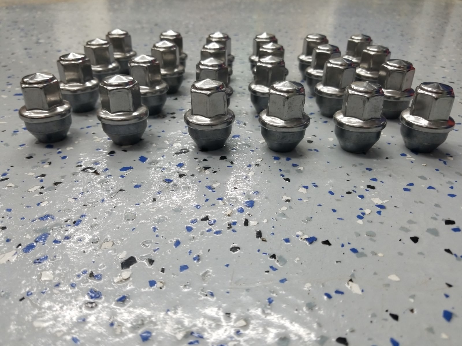 24 2015-20 Ford F150 14x1.5 Factory OEM Stainless Lugs Lug Wheel Nuts ACPZ1012B