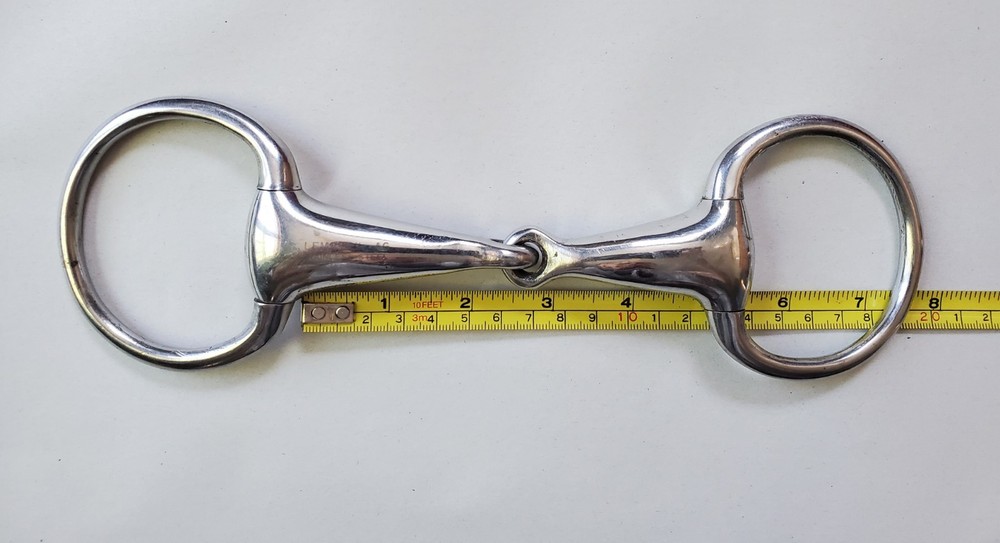 Eggbutt Snaffle Single Jointed Solid Thick Mouth 4 3/4 inches