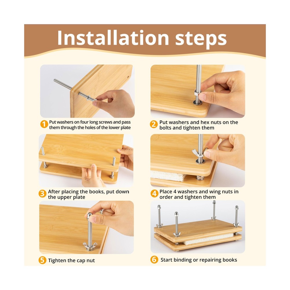 pamctry 50 Pcs Book Binding Kits for Beginners - Complete DIY Kit with Tools ...