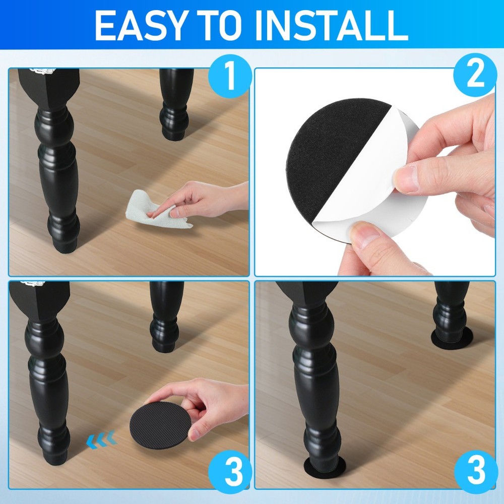 12Pcs Billiard Table Foot Pads Leveling Cushion for Pool Table