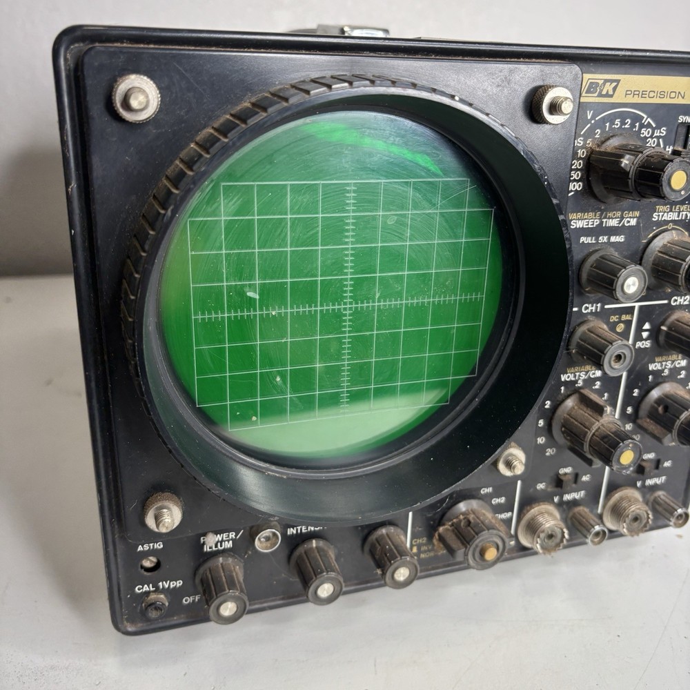Vintage B&K BK Precision 1470 Dual-Trace Analog Oscilloscope Untested
